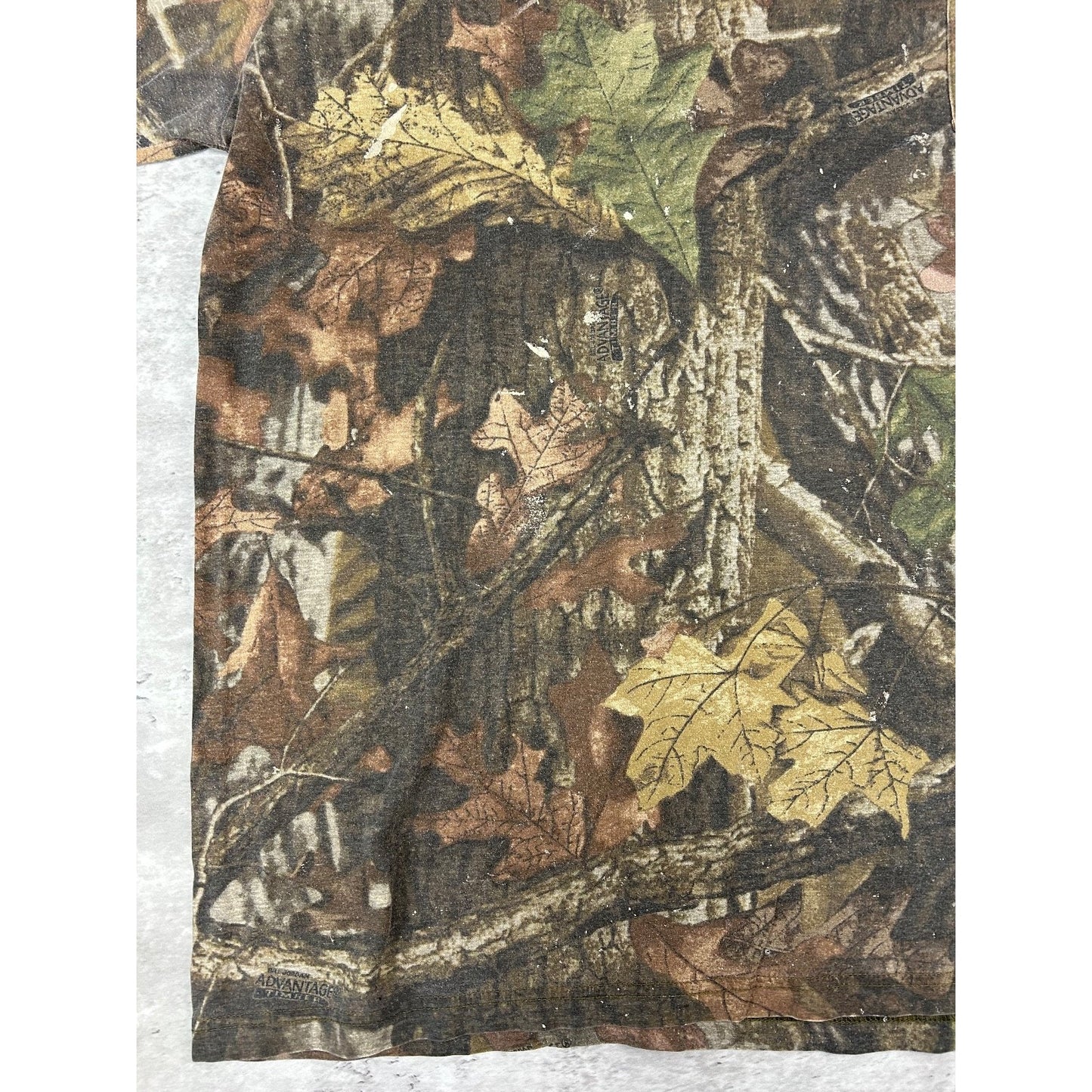 Vintage 90s Advantage Timber Tree Camo Hunting Long Sleeve T-Shirt Size XL