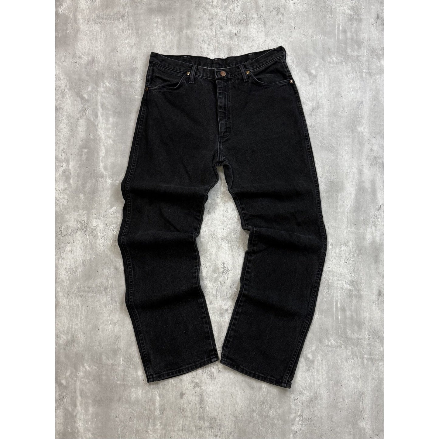 Vintage 80s/90s Wrangler Western Black Denim Pants Size 33