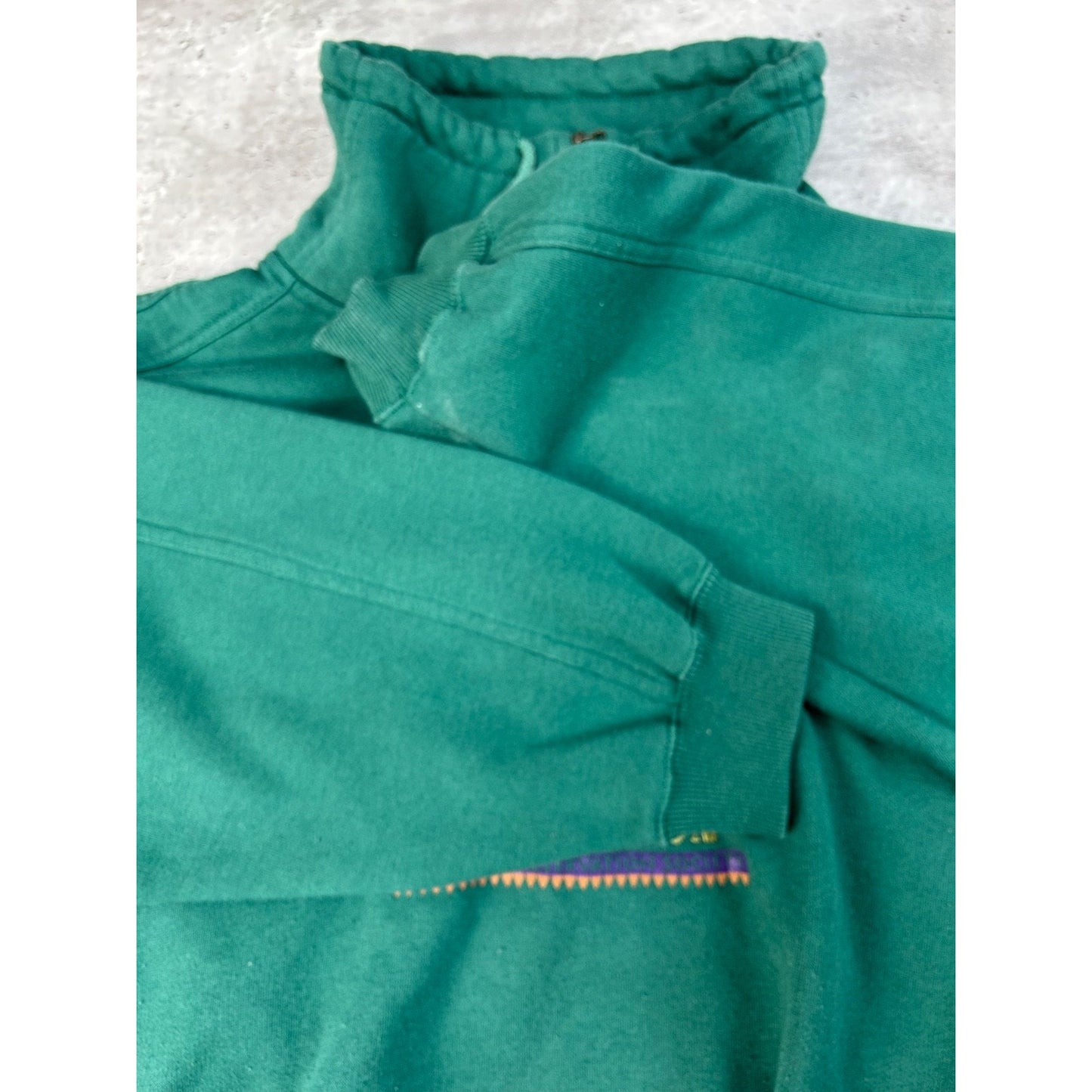 Vintage 90s Wildlife Conservation Embroidered Eagle Crest Sweatshirt Size XL