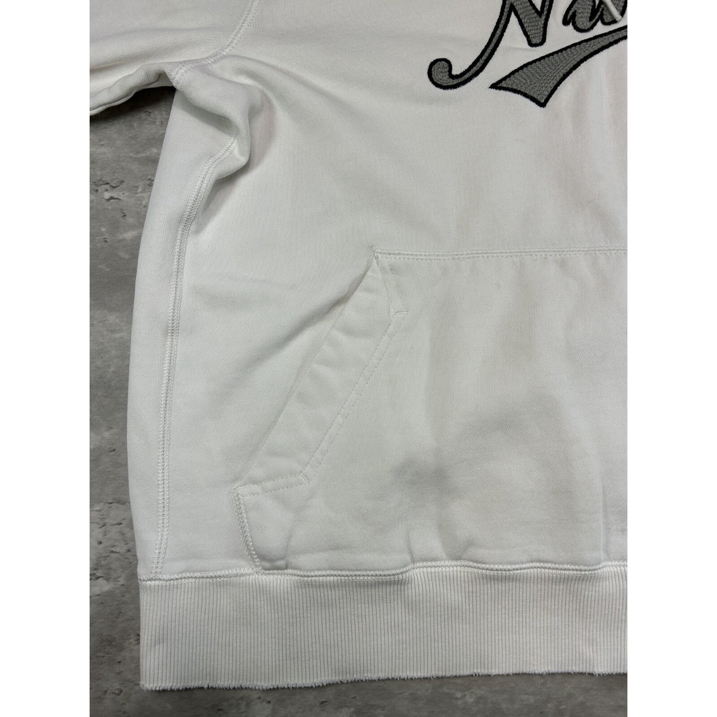 Vintage Y2K Nike Embroidered Script Spellout Hooded Sweatshirt Size Medium
