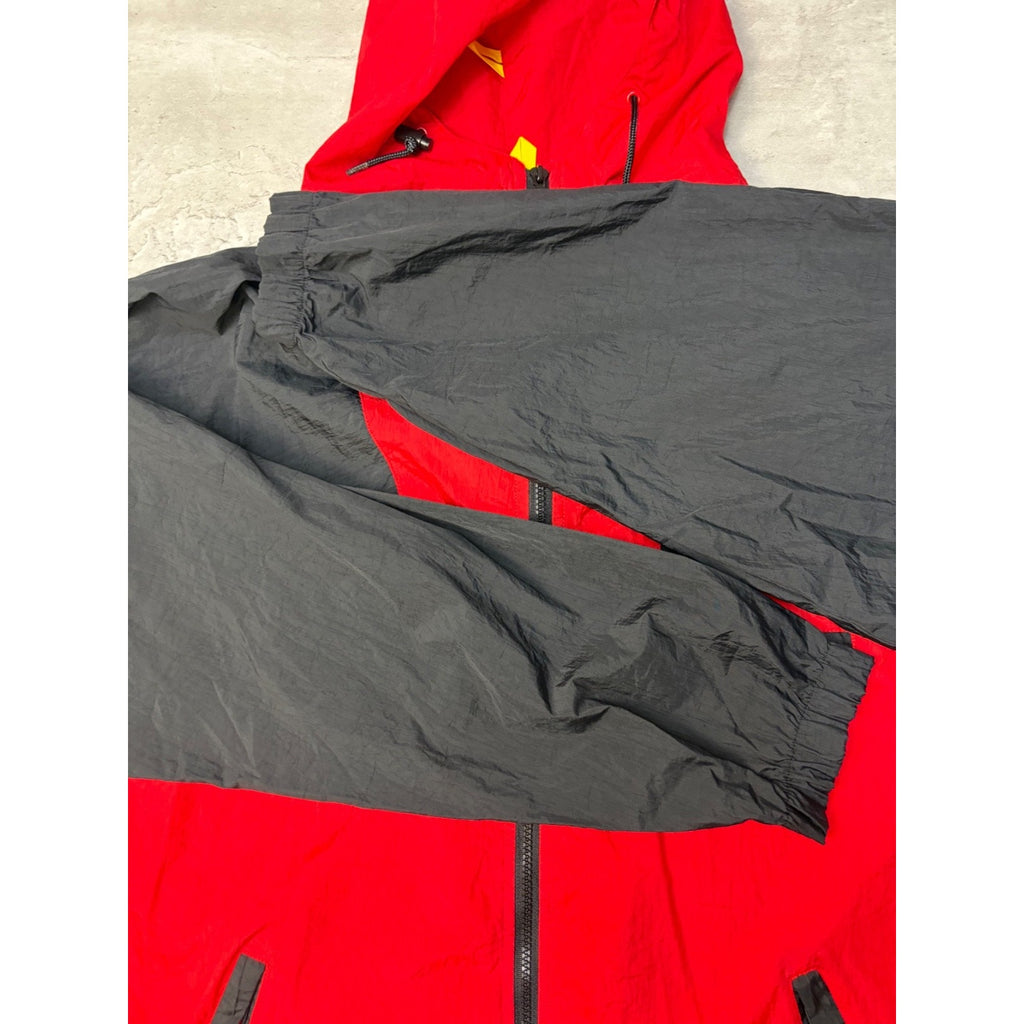 Vintage 90s Marlboro Adventure Team Two Tone Hooded Windbreaker Jacket Sz Large