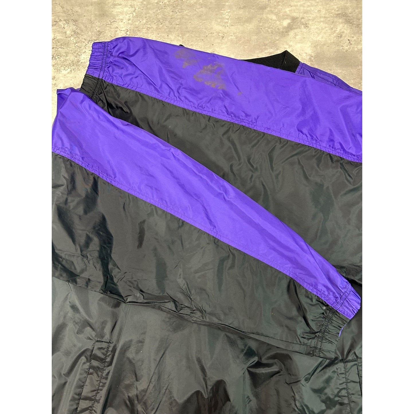 Vintage 2000s Sacramento Kings NBA Embroidered Windbreaker Jacket Size XL