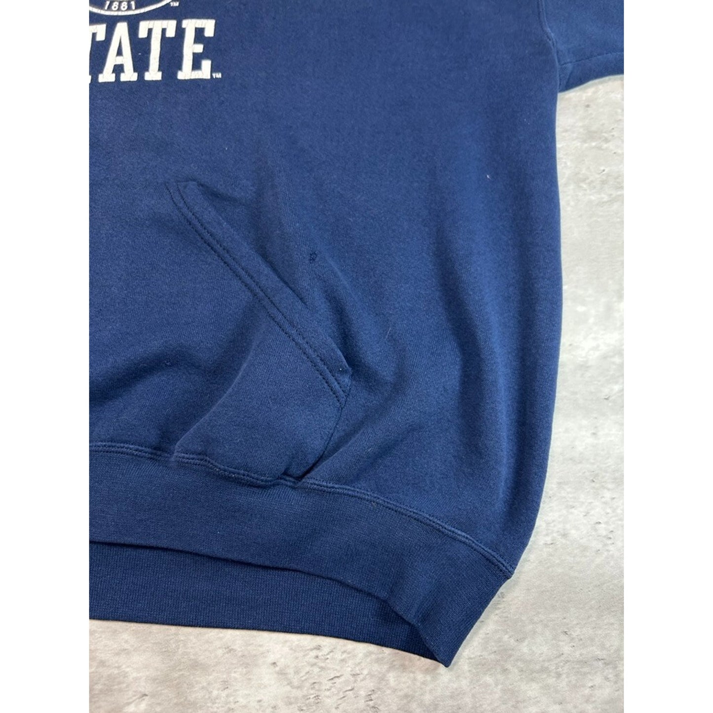 Vintage South Dakota State NCAA Collegiate Crest Hooded Sweatshirt Size XXL Blue