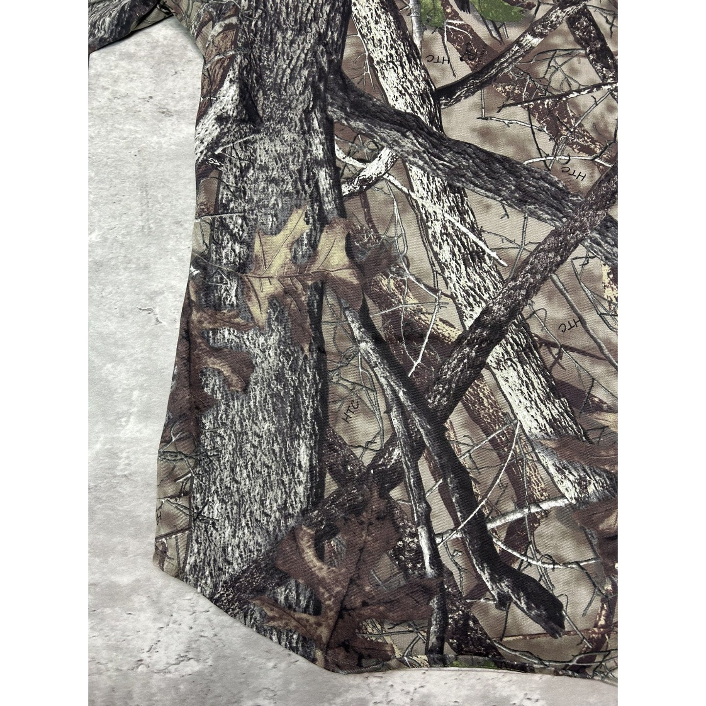 Vintage True Timber Tree Camo Hunting Long Sleeve Button Up Shirt Size XL