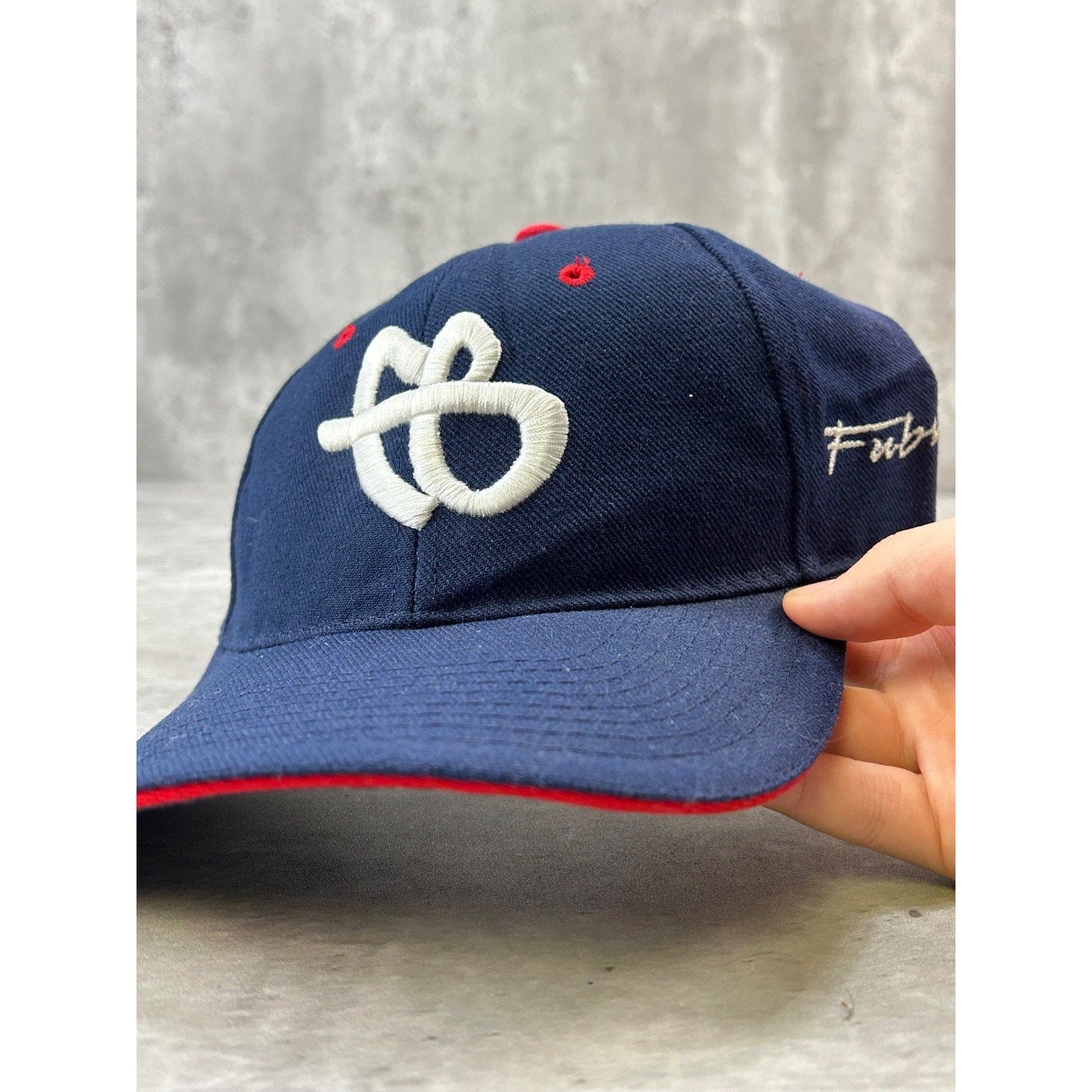 Vintage Y2K Fubu Sport Embroidered Spellout Logo Strapback Hat OSFA