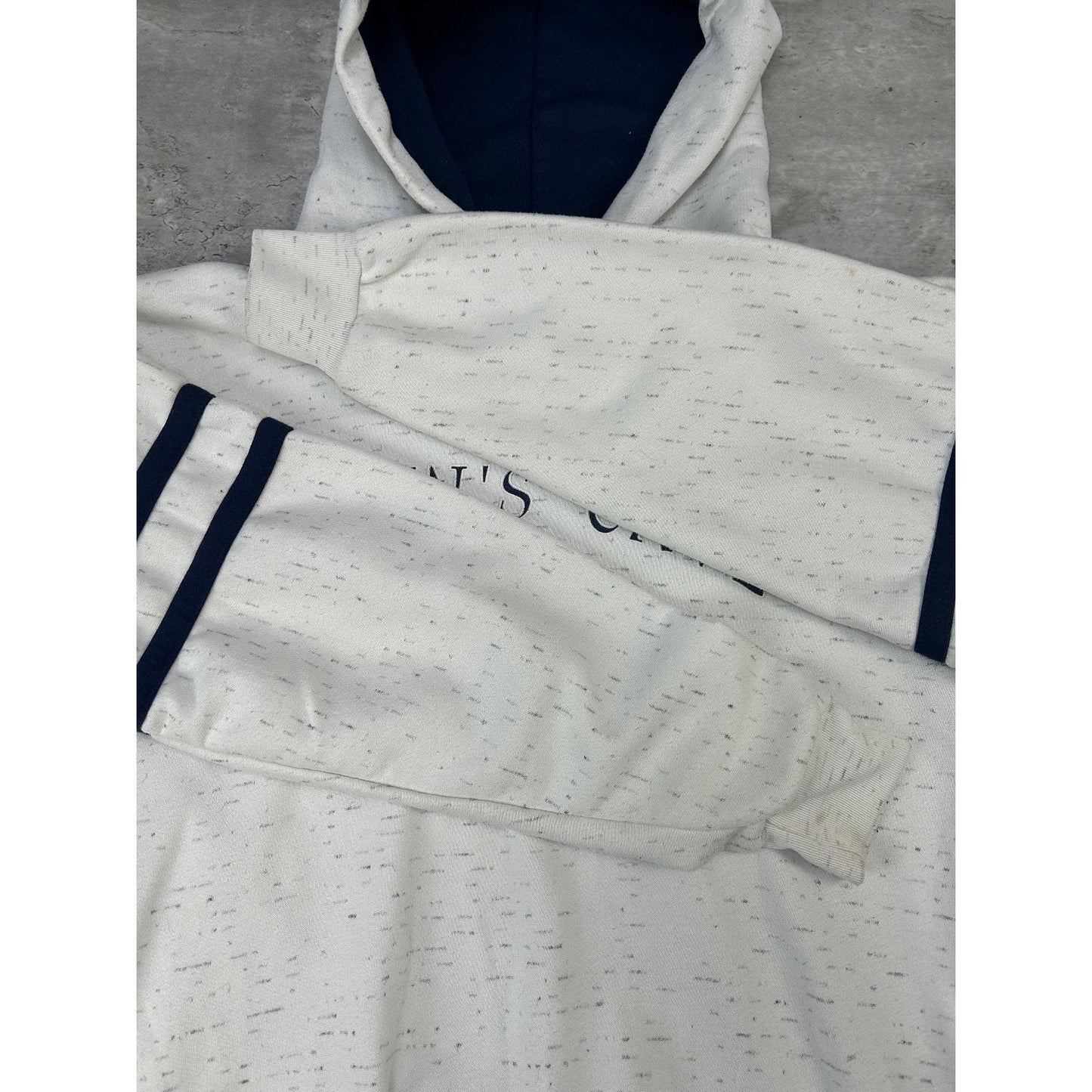 Vintage 90s Penns Cave Graphic Spellout Hooded Destination Sweatshirt Size XL