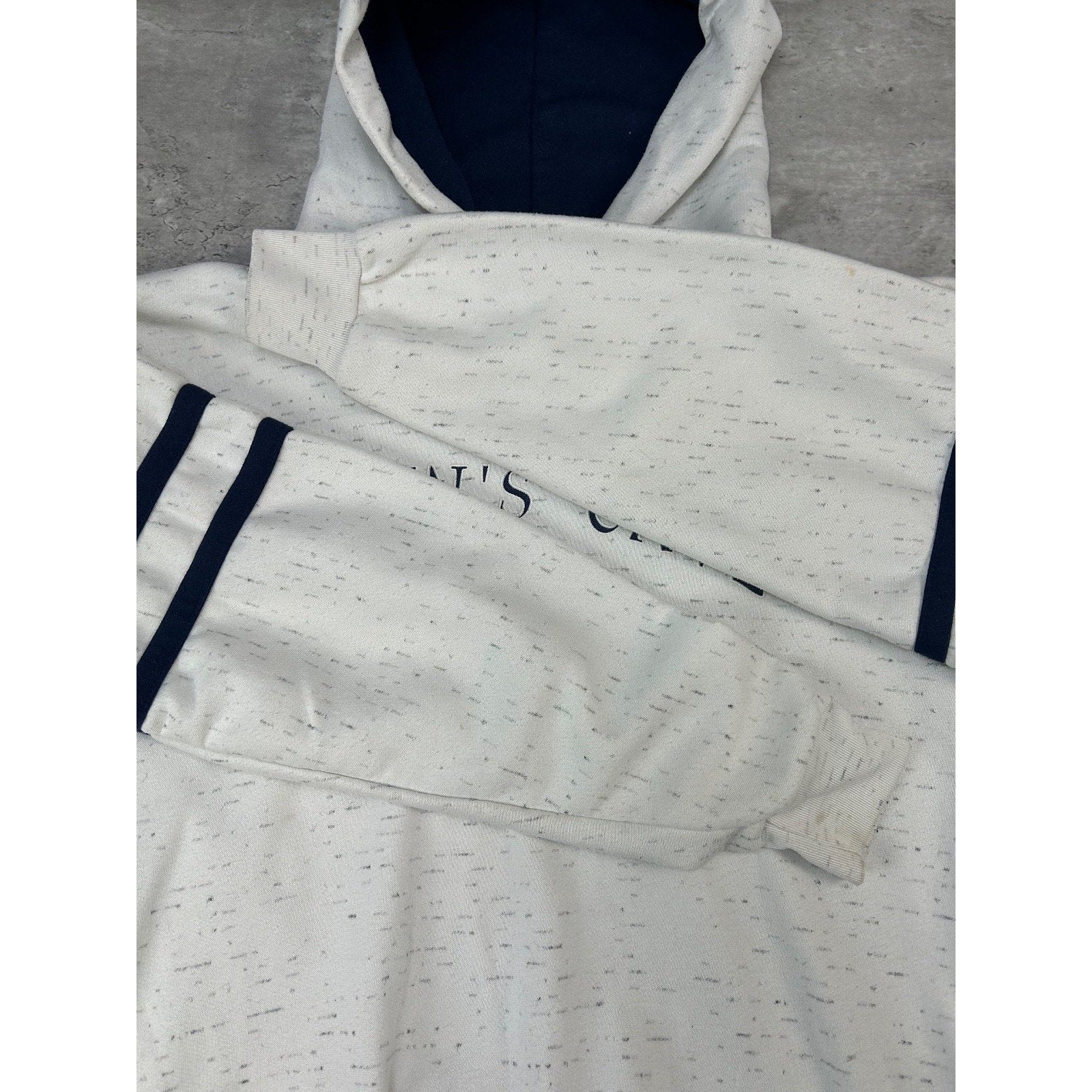 Vintage 90s Penns Cave Graphic Spellout Hooded Destination Sweatshirt Size XL
