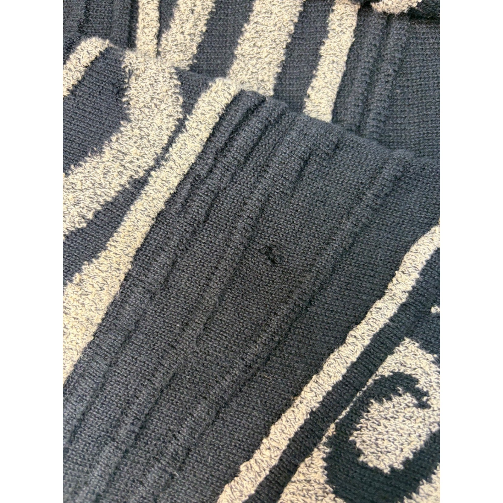 Vintage 90s Tundra 3D Abstract Print Pullover Ribbed Knit Sweater Size XL