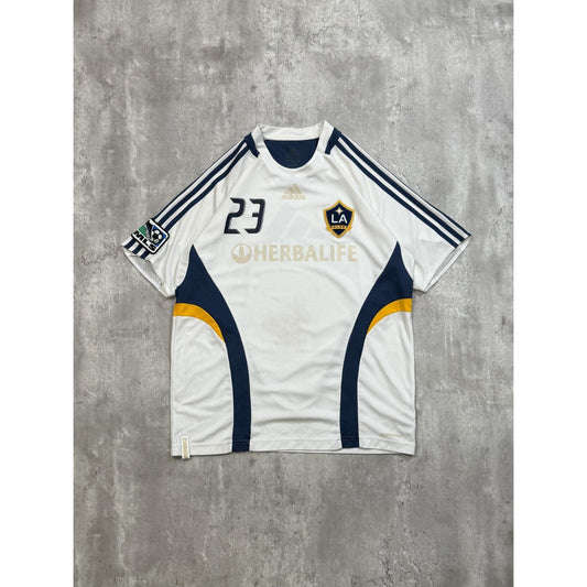 Vintage David Beckham #23 LA Galaxy MLS Retro Adidas Soccer Jersey Size Large