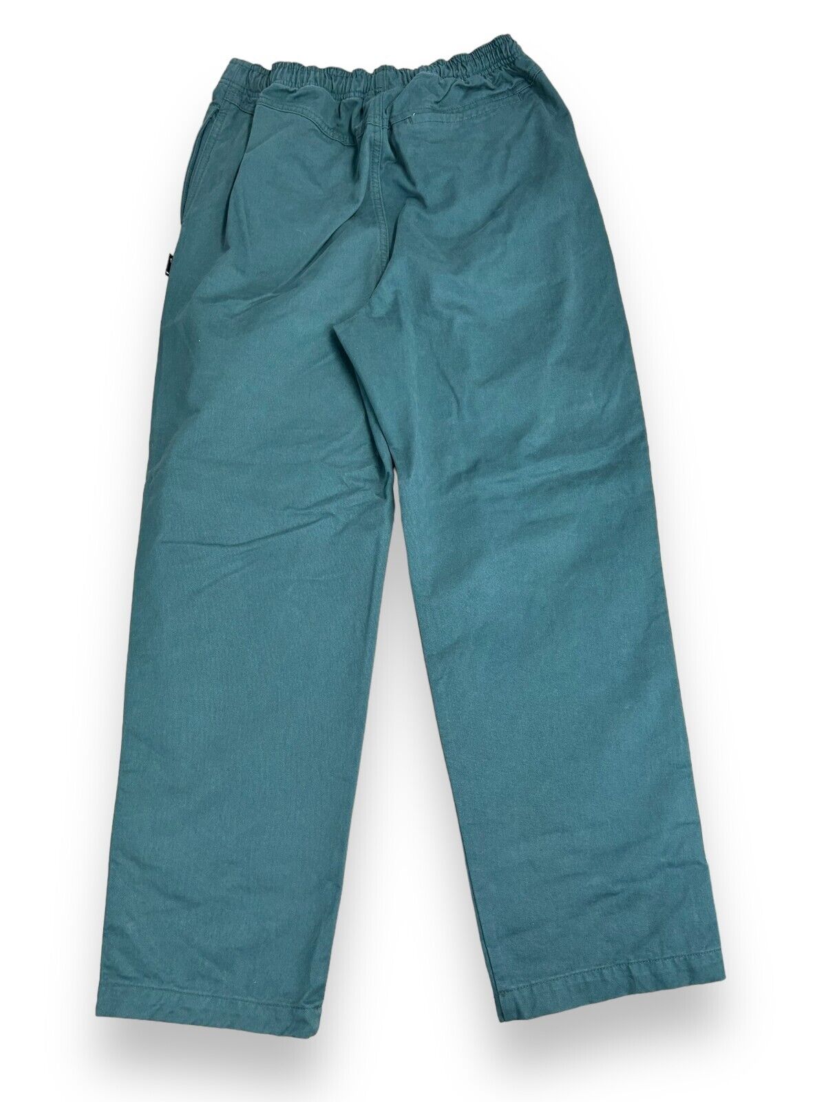 2000s Stussy Elastic Stuff Cotton Straight Leg Pants Size Small Teal