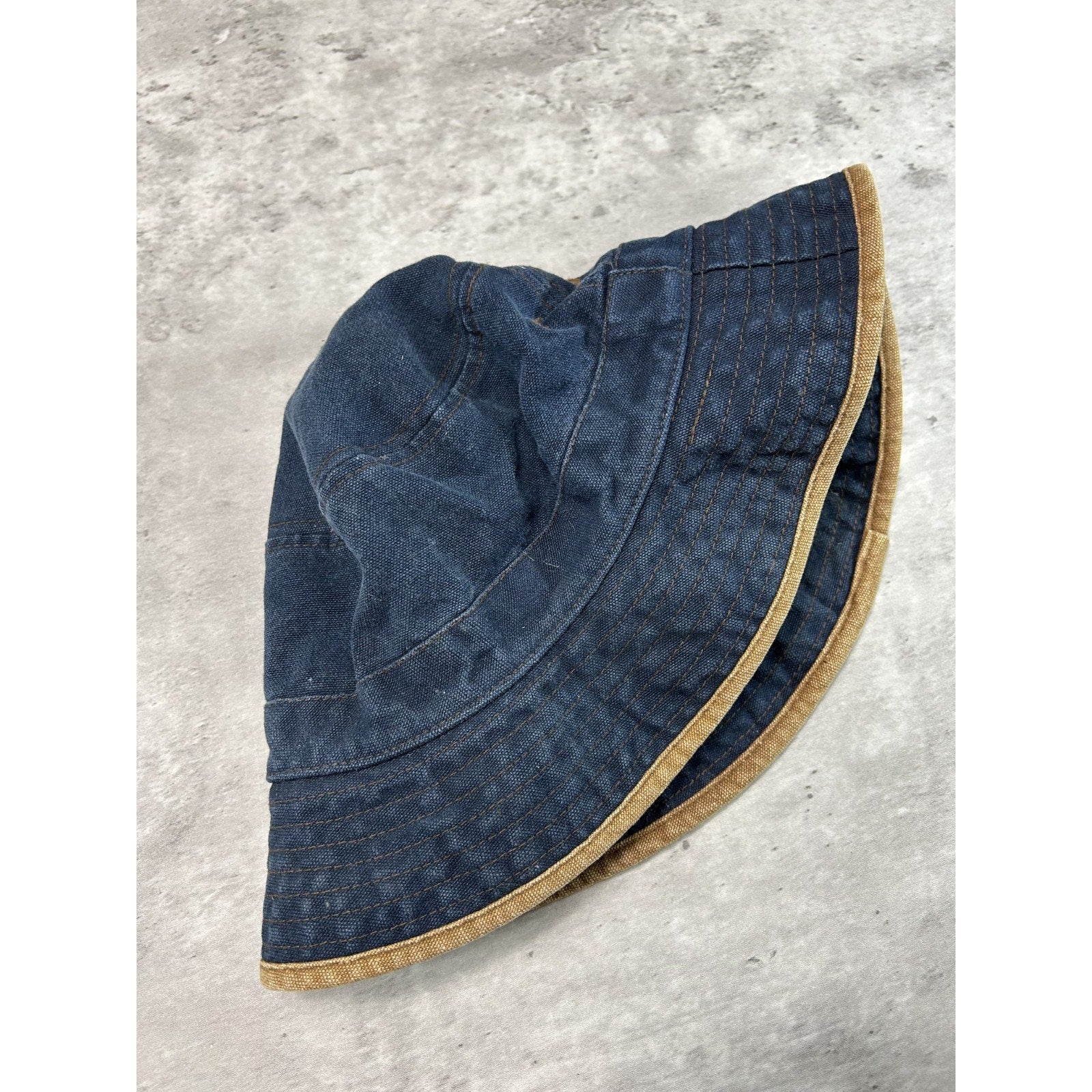 Vintage Rain Forest Cafe Dark Wash Denim Bucket Hat OSFA Blue