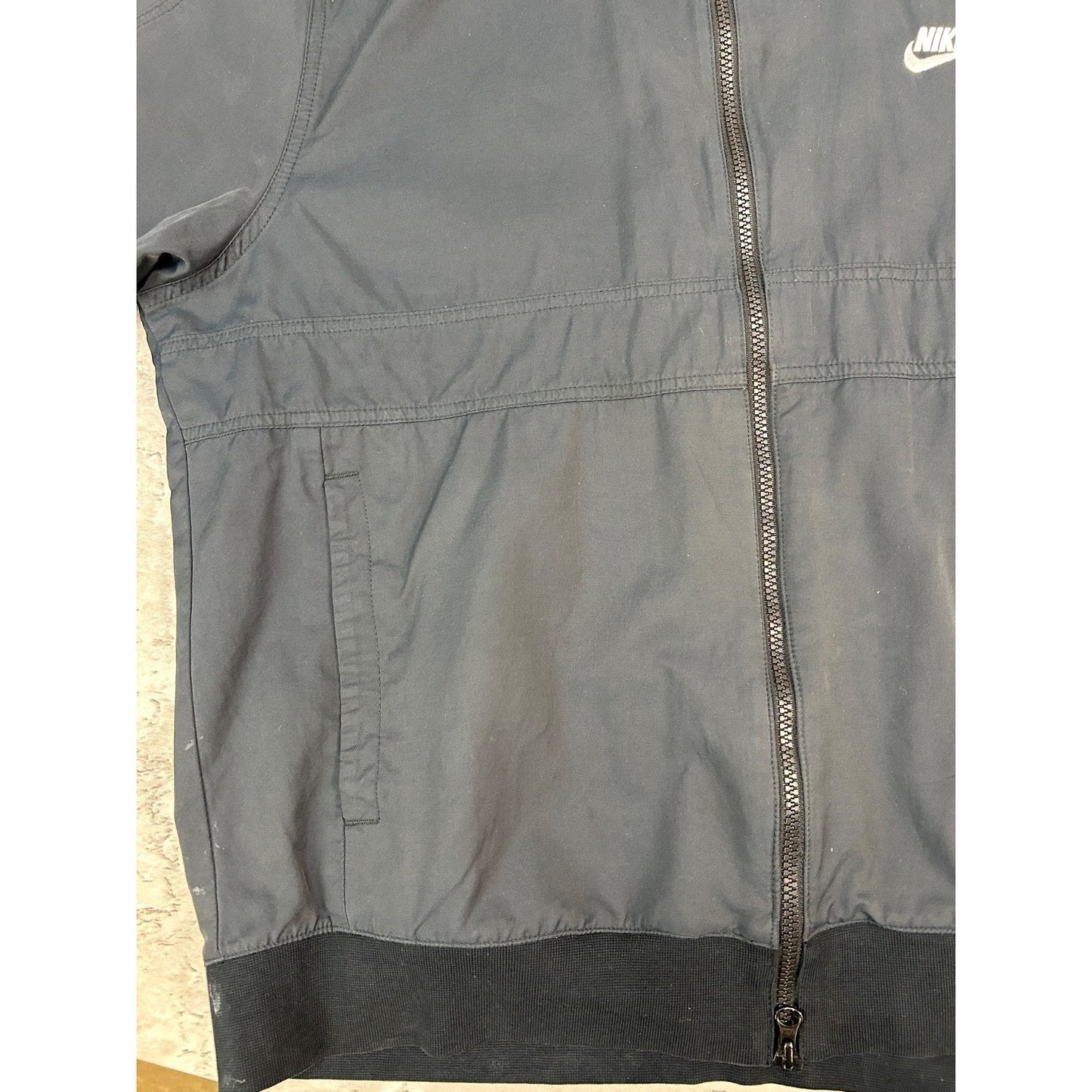 Vintage Nike Embroidered Mini Swoosh Windbreaker Bomber Jacket Size 2XL YOUTH