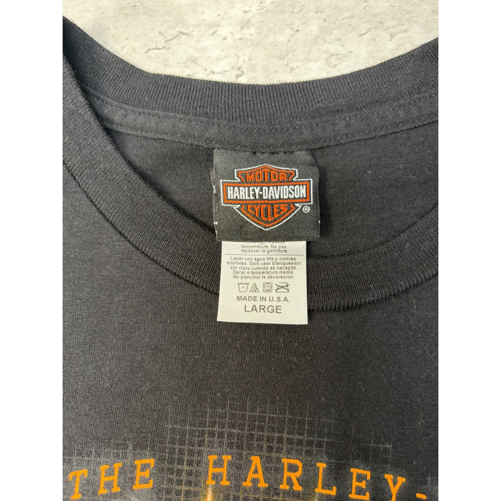 I Breathe Harley Davidson Screamin' Eagle Graphic T-Shirt Size Large