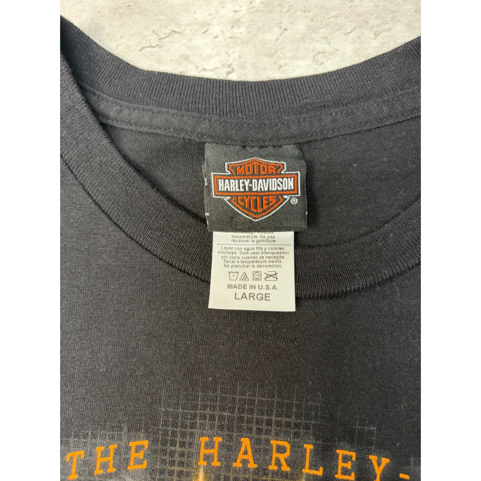 I Breathe Harley Davidson Screamin' Eagle Graphic T-Shirt Size Large