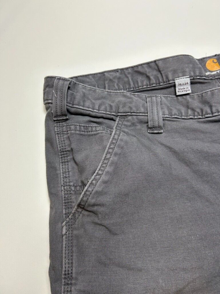 Carhartt Relaxed Fit Canvas Workwear 5 Pocket Pants 41W Gray