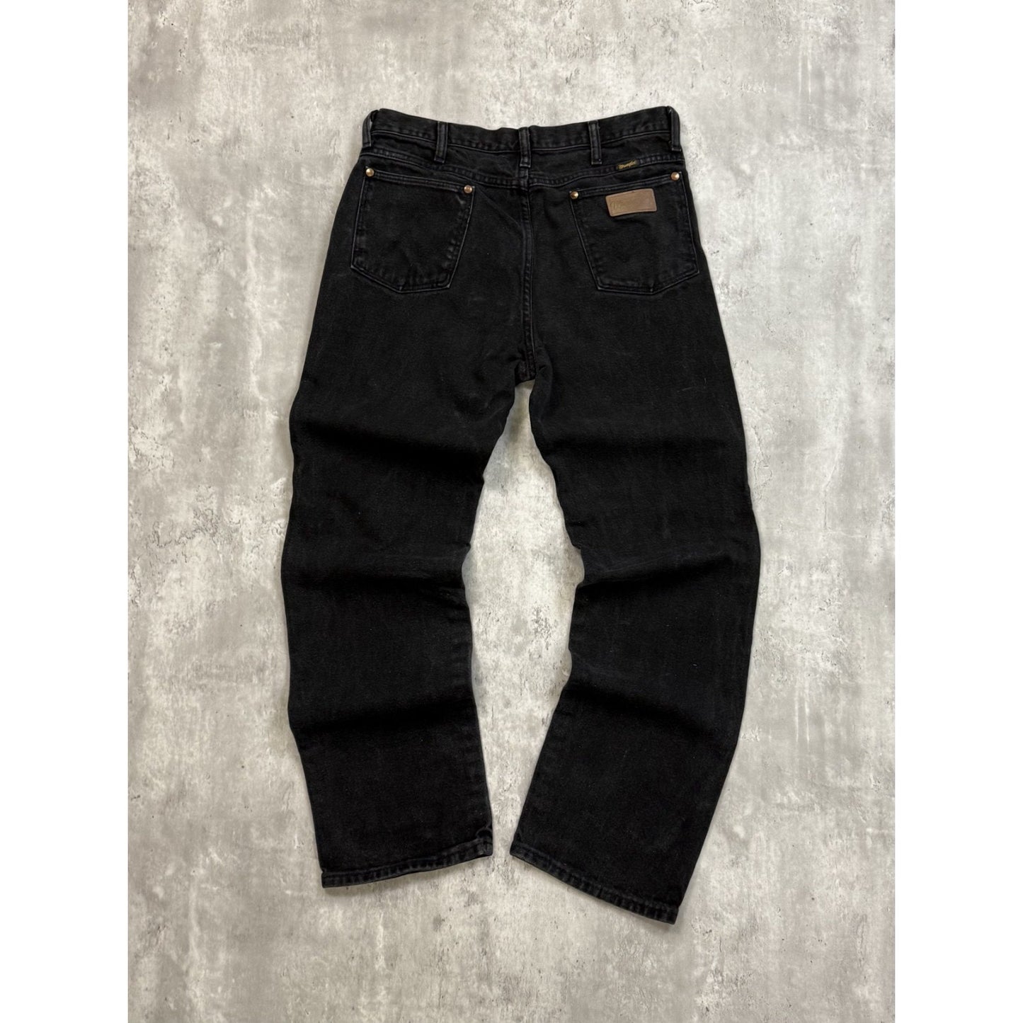Vintage 80s/90s Wrangler Western Black Denim Pants Size 33