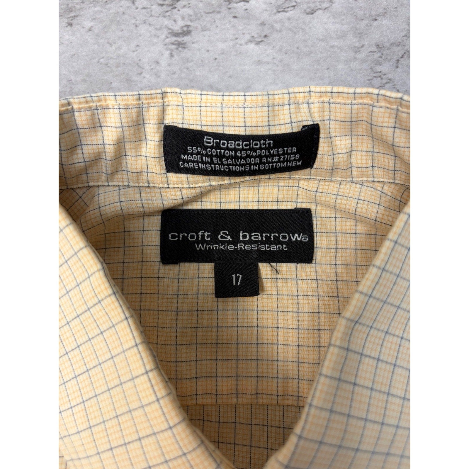 Croft & Barrow Plaid Single Pocket Reworked Cropped Button Up Shirt Size XL