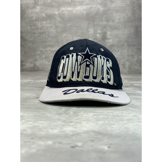 Vintage 90s Dallas Cowboys NFL Embroidered Logo Football Snapback Hat OSFA
