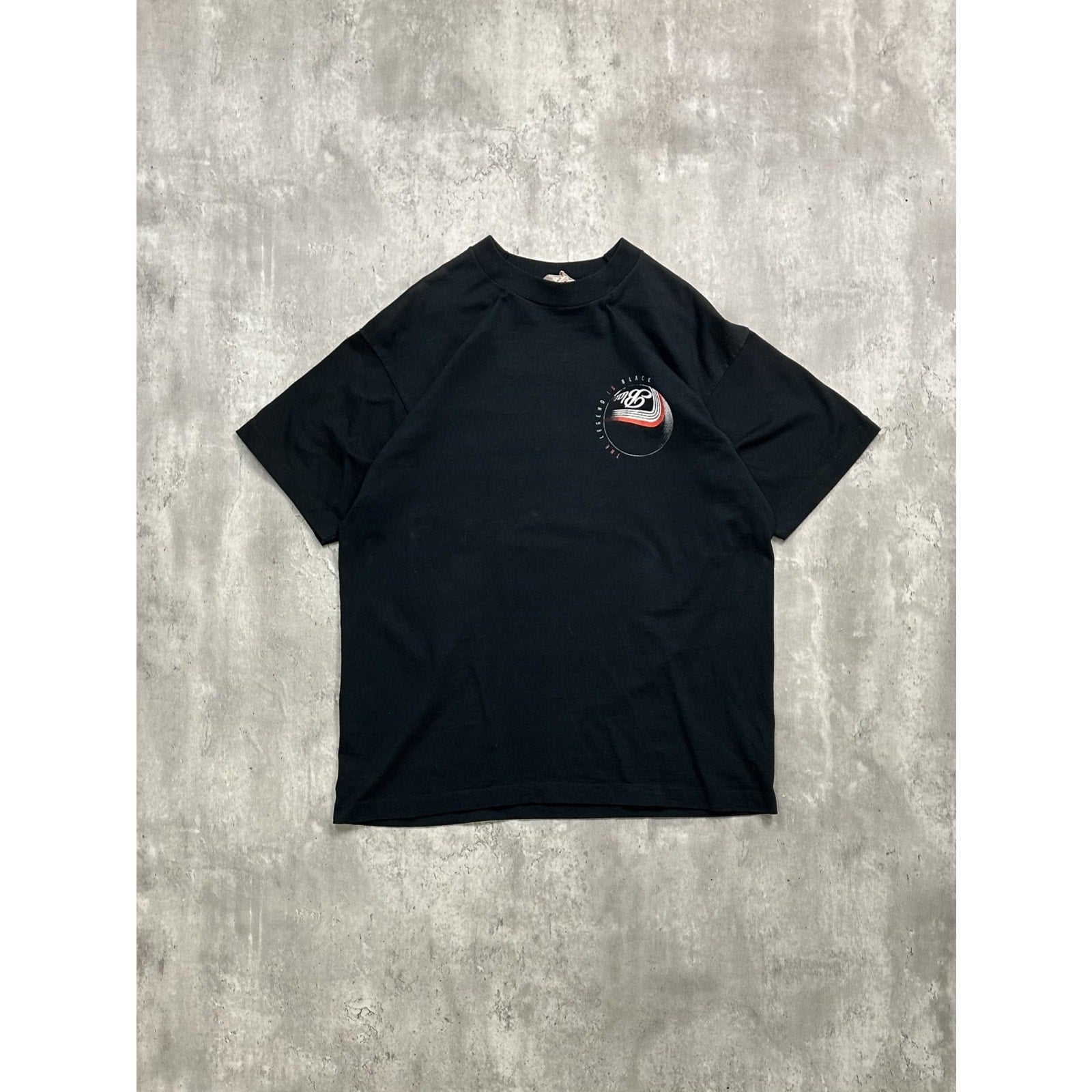 Vintage 90s The Legend Is Black Billiards Graphic T-Shirt Size XL