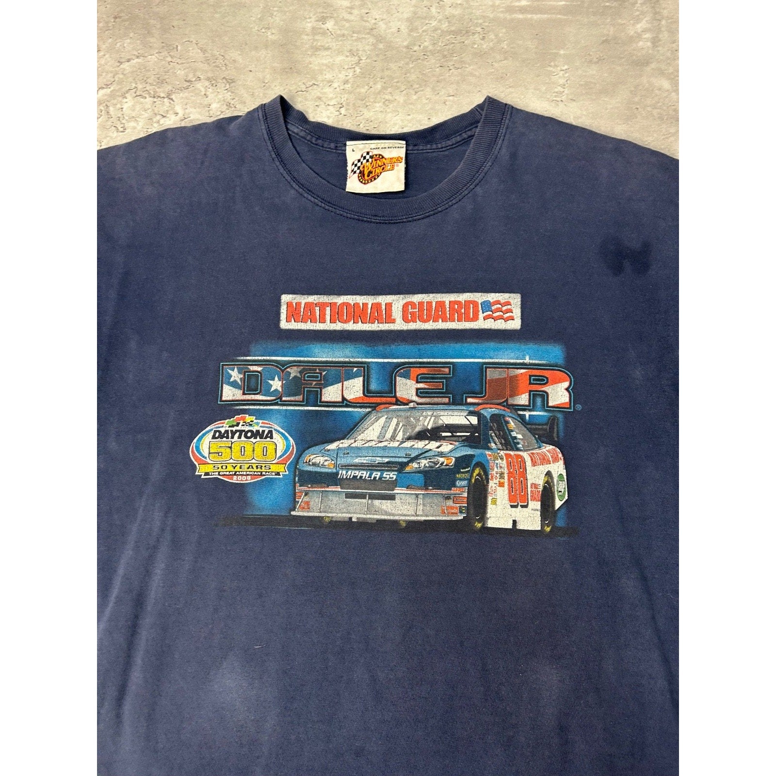Vintage Dale Earnhardt Jr #88 National Guard Racing Nascar T-Shirt Size Large