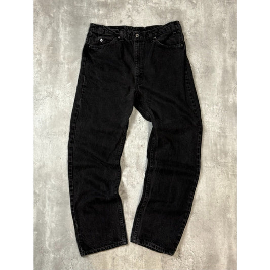 Vintage 90s Levis 505 Black Tab Black Denim Pants Size 36