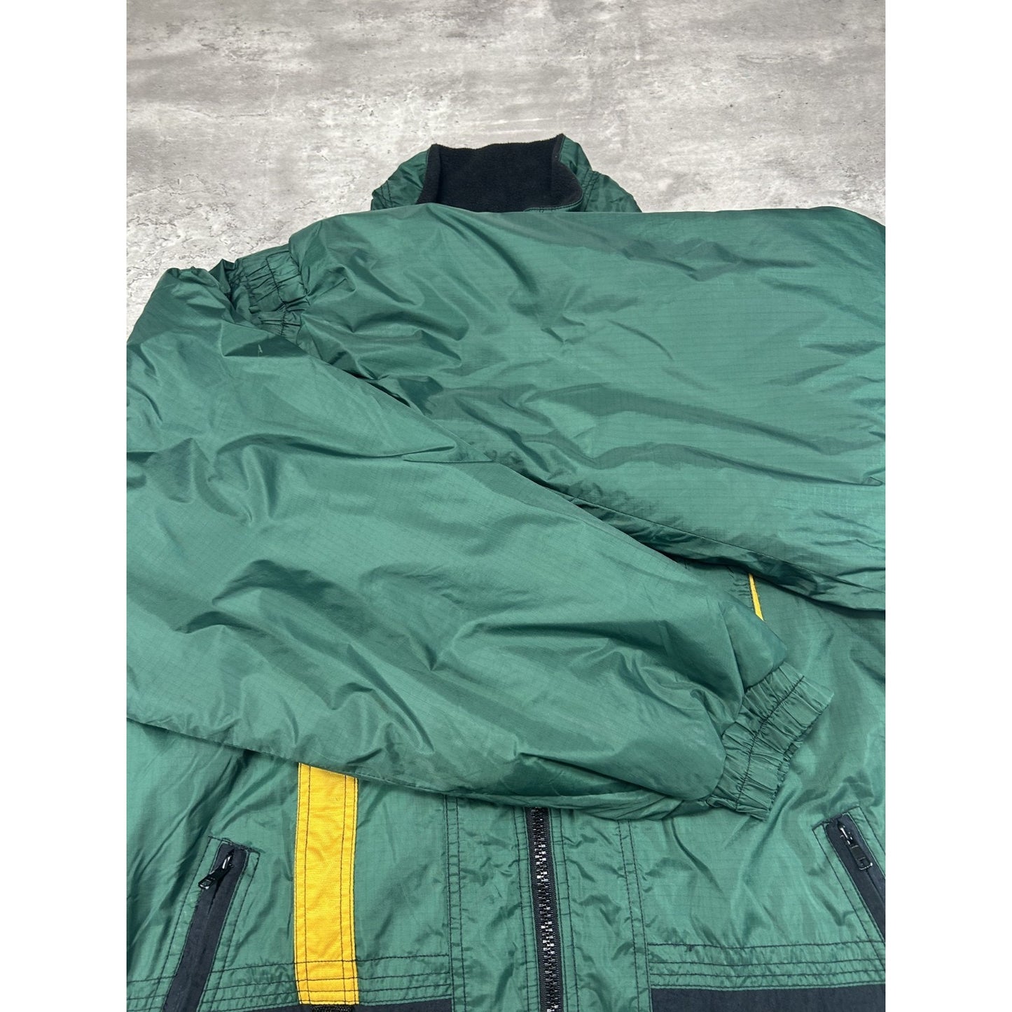 Vintage 90s Green Bay Packers NFL Logo 7 Embroidered Full Zip Jacket Size XL