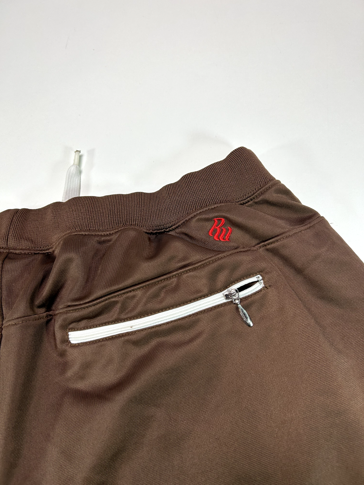 Vintage Y2K Roca Wear Embroidered Logo Track Pants Size 3XL Brown