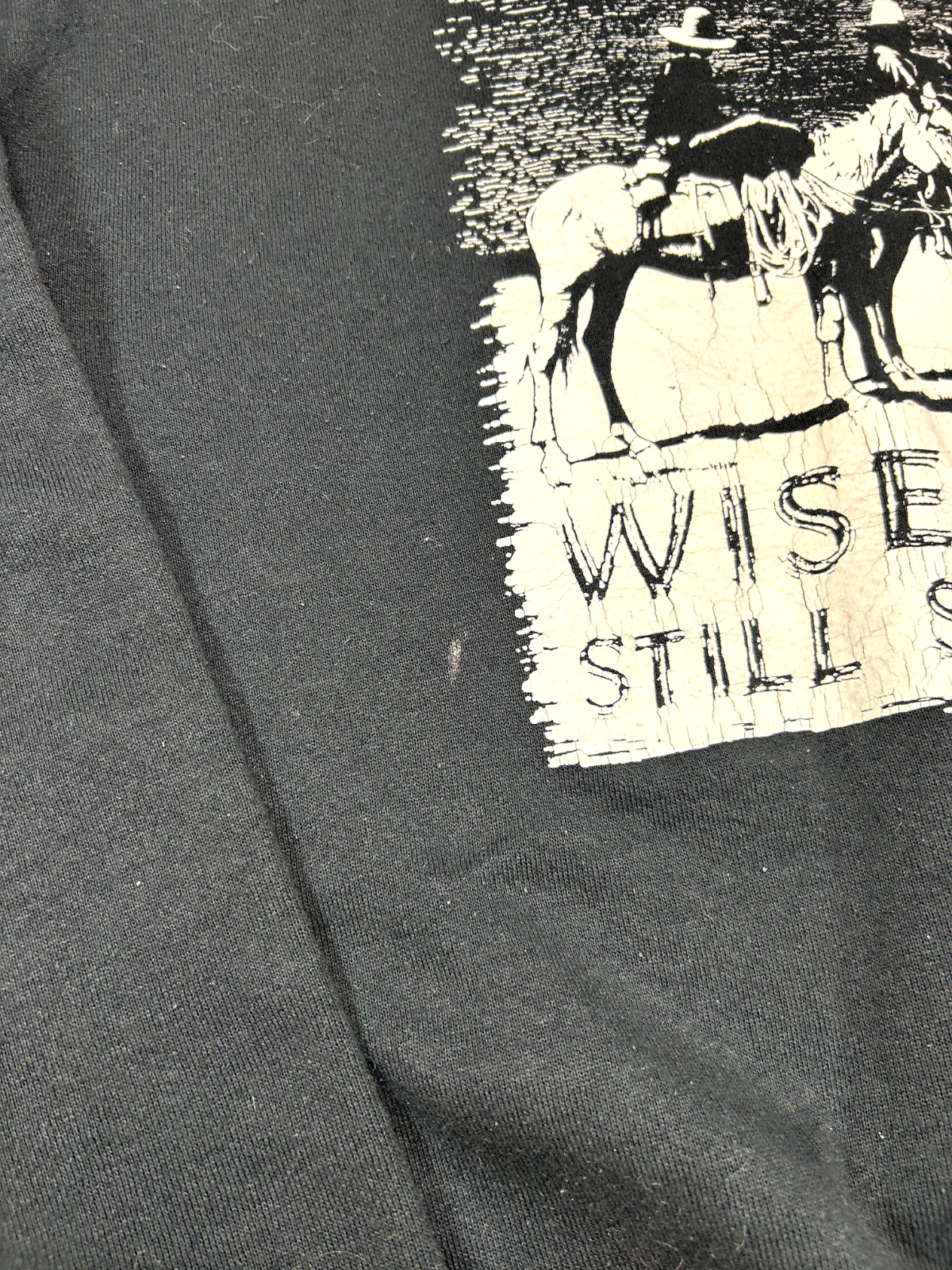 Vintage 1992 Wise Men Will Seek Him Cowboy Graphic Sweatshirt Size 2XL 90s