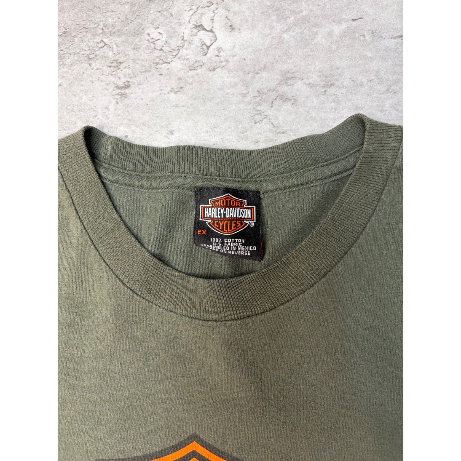 Vintage 2000 Harley Davidson Eagle Graphic Bikers Rule T-Shirt Size 2XL