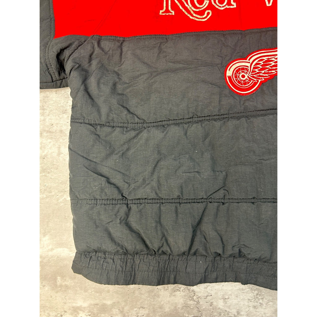 Vintage 90s Detroit Red Wings NHL Insulated Full Zip Hockey Jacket Size XL