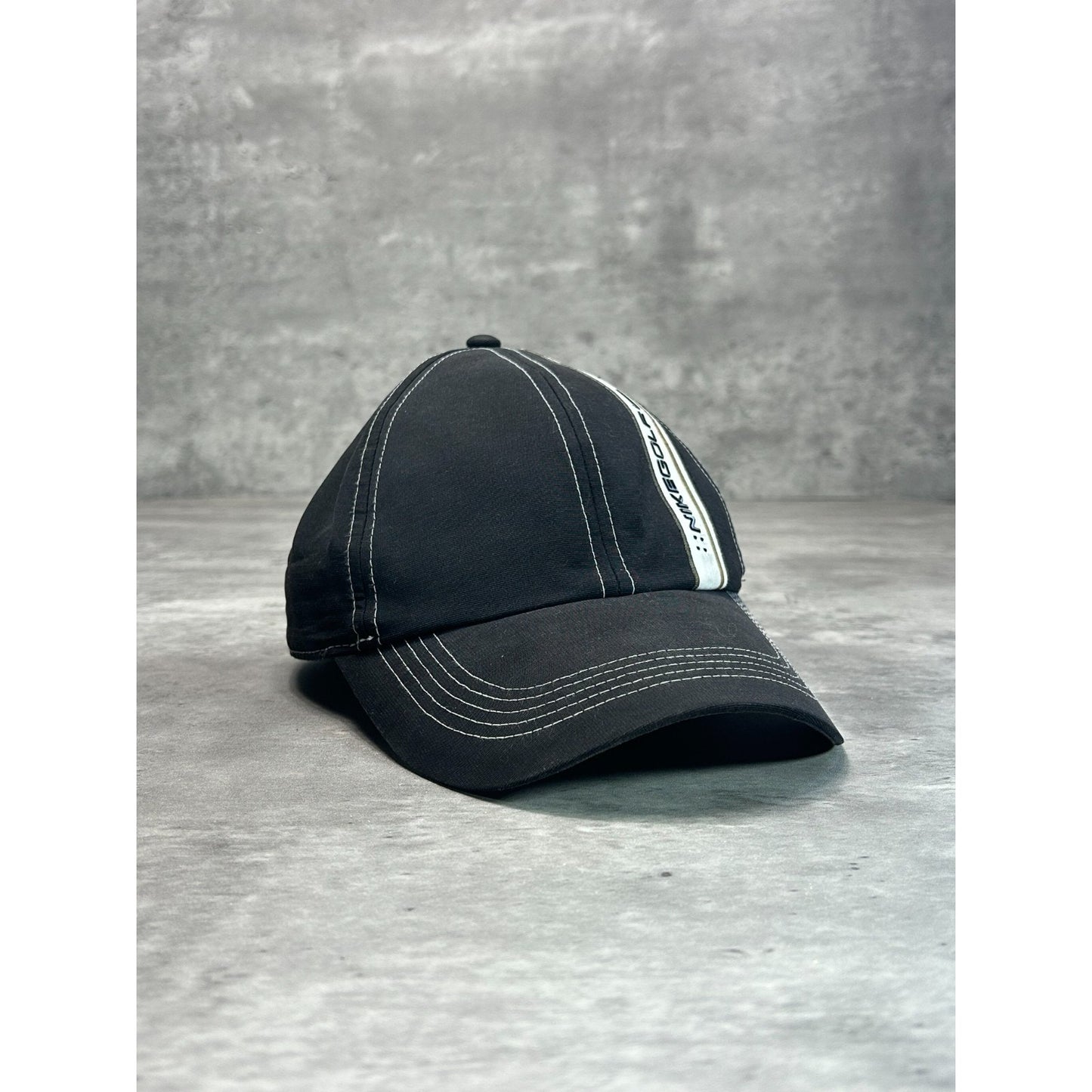 Vintage 2000s Nike Golf Spellout Strapback Hat OSFA Black