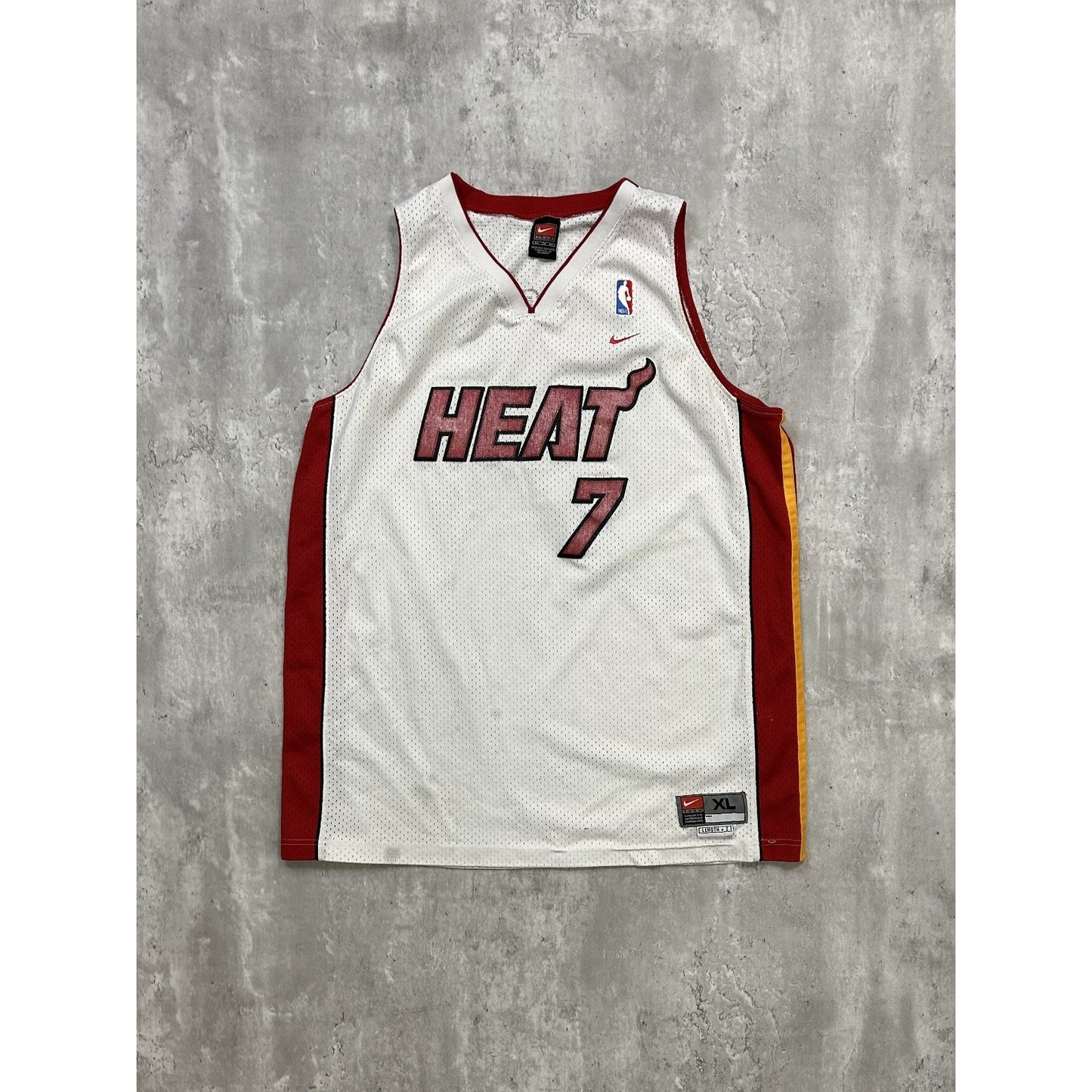 Vintage Lamar Odom #7 Miami Heat NBA Nike Basketball Jersey Size XL
