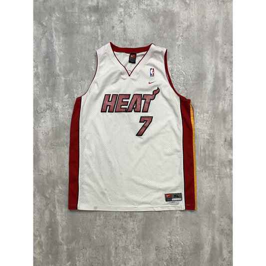 Vintage Lamar Odom #7 Miami Heat NBA Nike Basketball Jersey Size XL