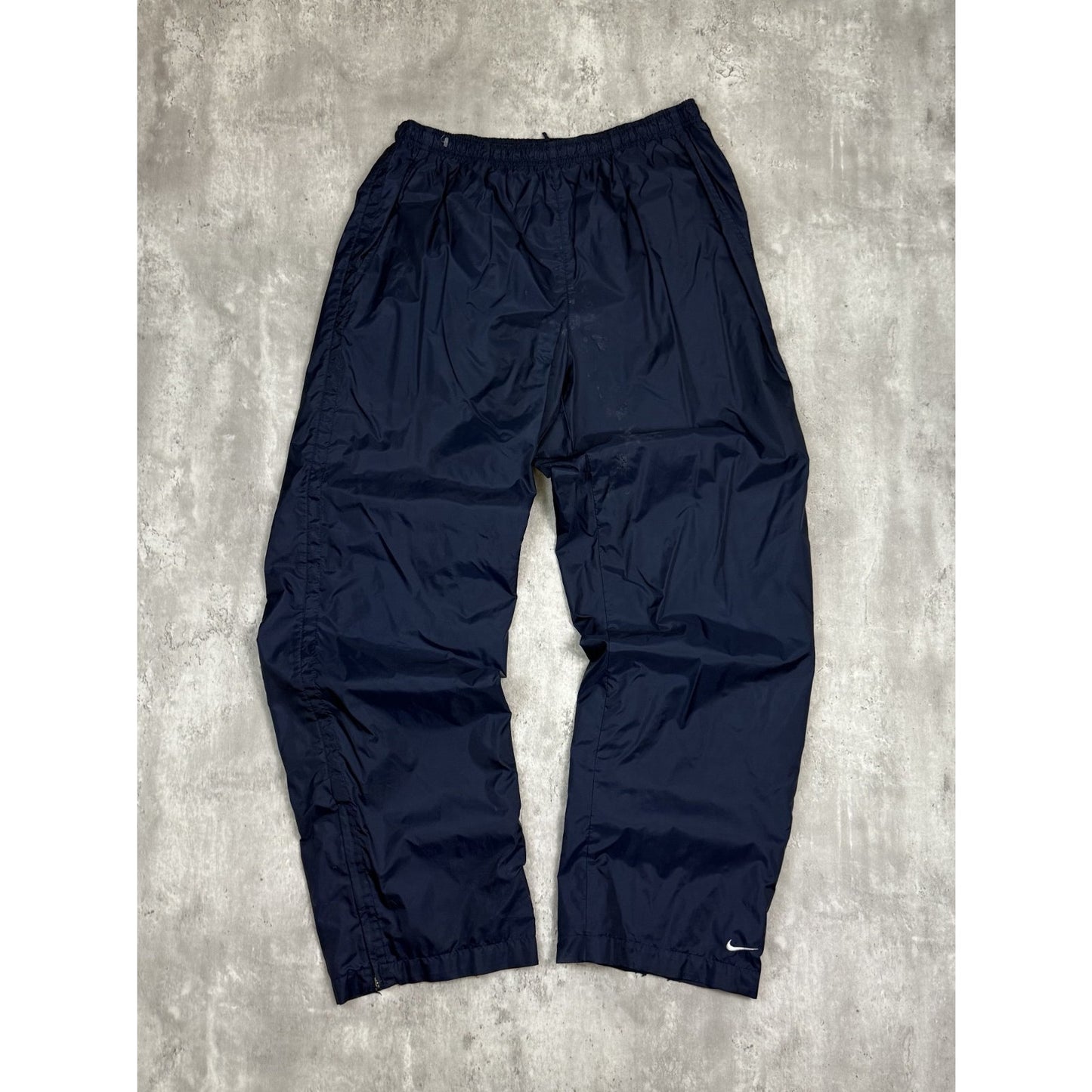 Vintage 2000s Nike Embroidered Swoosh Nylon Track Pants Size Large