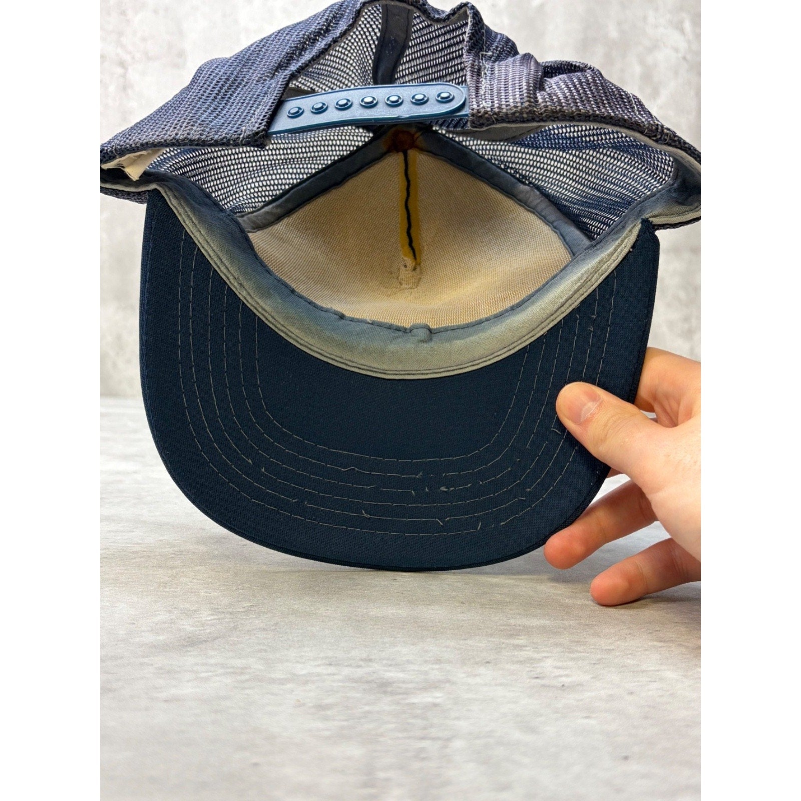 Vintage 80s Top Gun Movie Promo Spellout Trucker Snapback Hat OSFA