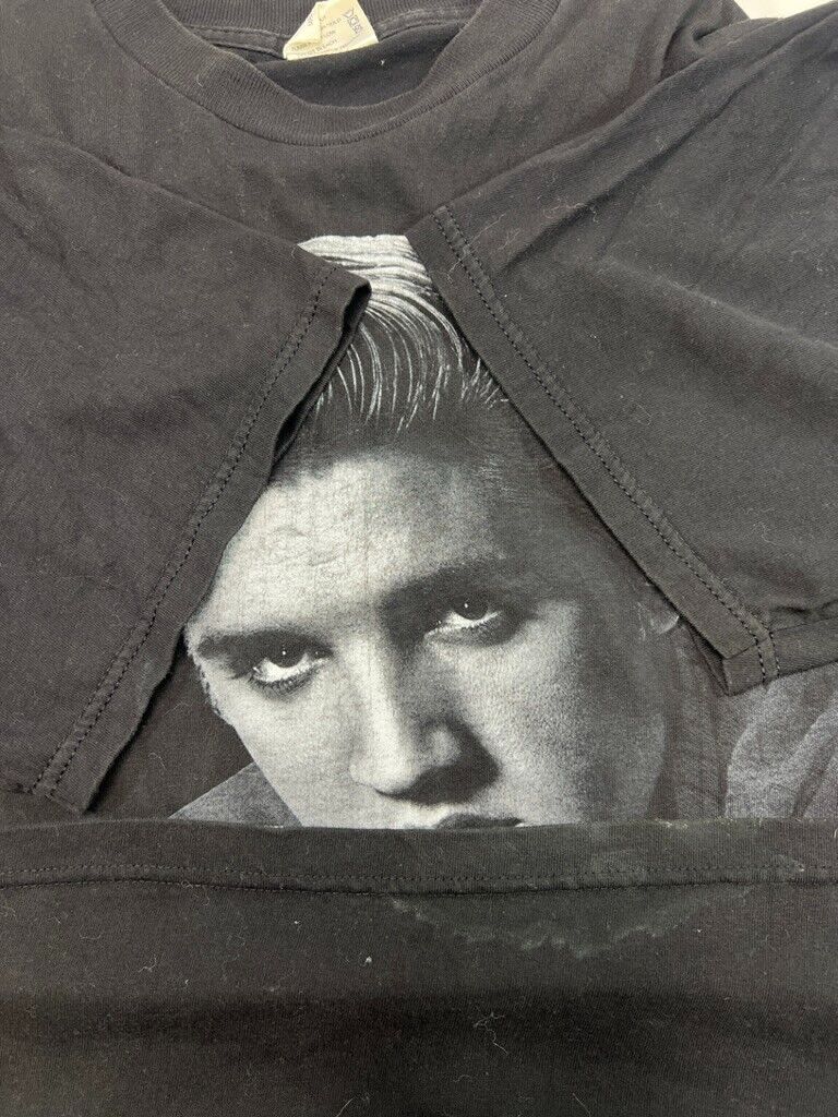 Vintage 90s Elvis Presley Big Face Graphic Portrait T-Shirt Size XL Made in USA