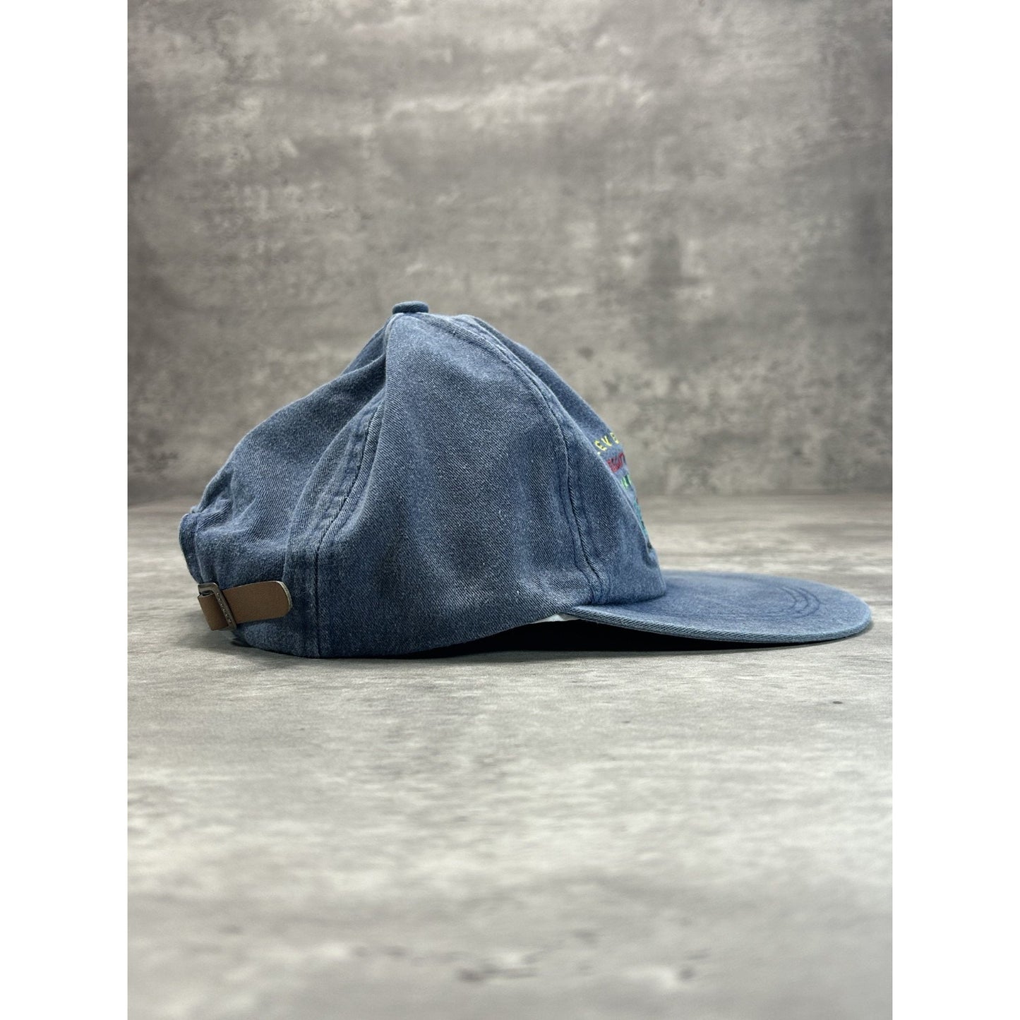 Vintage 1996 Level Regatta Yacht Club Embroidered Denim Strapback Hat OSFA