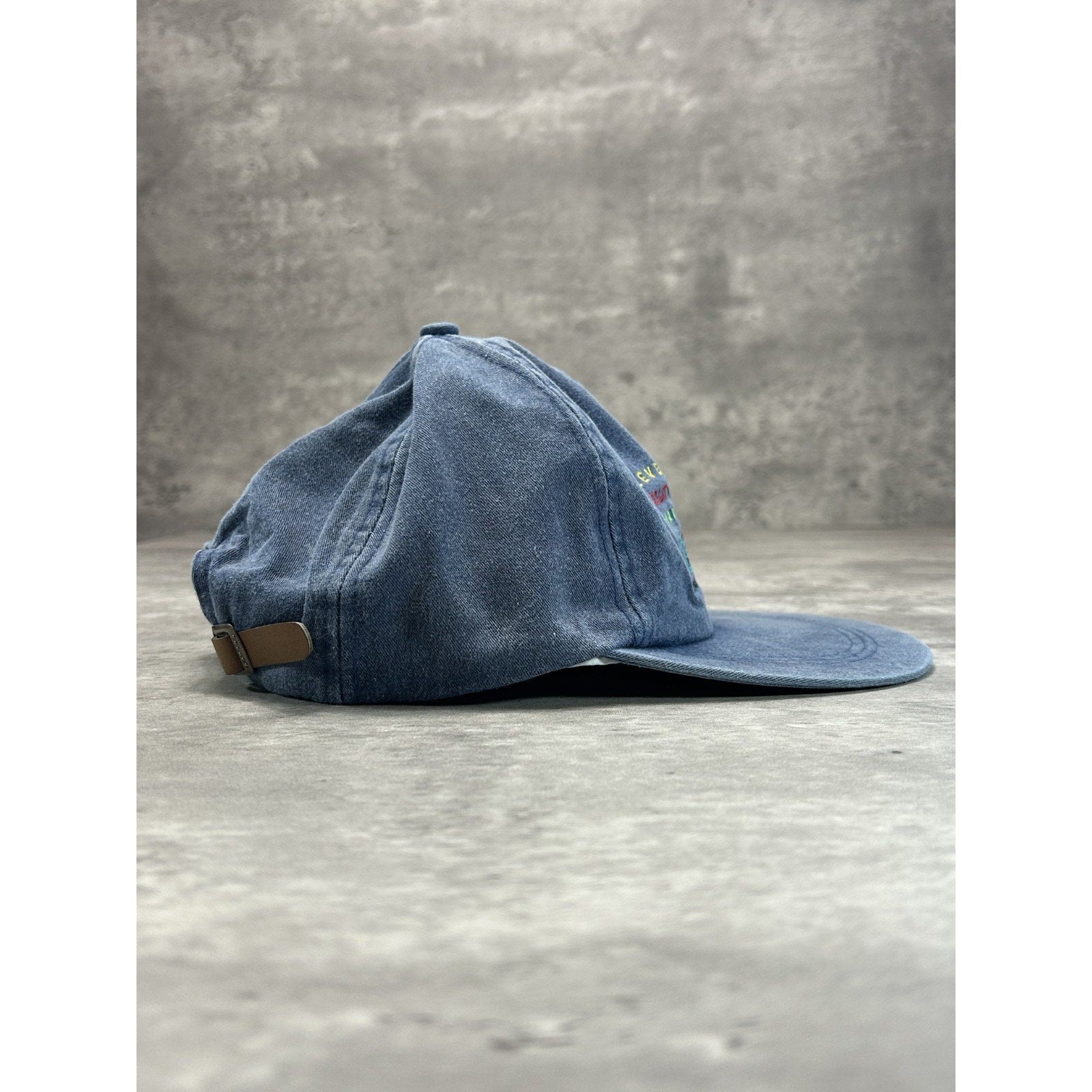 Vintage 1996 Level Regatta Yacht Club Embroidered Denim Strapback Hat OSFA