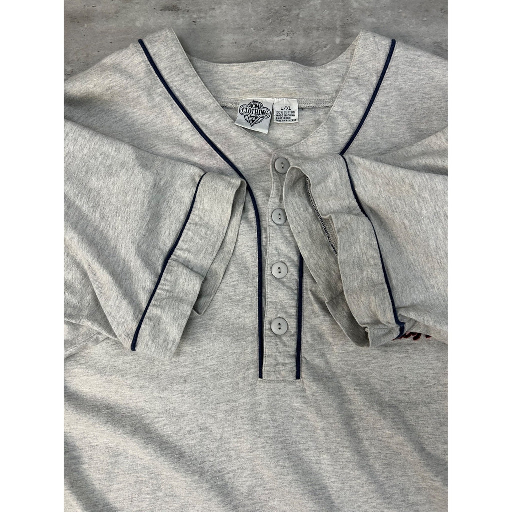 Vintage 90s Looney Tunes Bugs Bunny Embroidered Baseball Jersey Size XL
