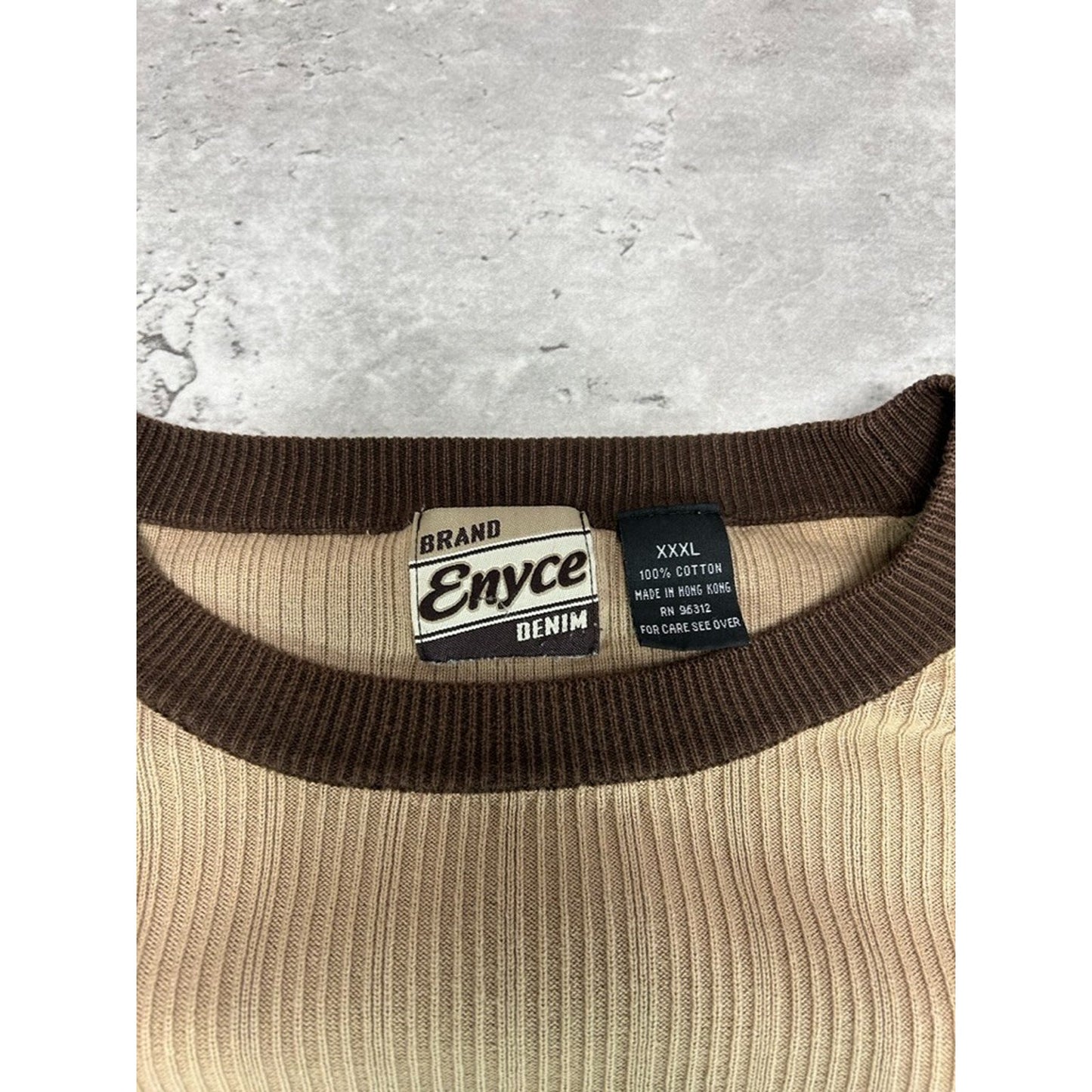 Vintage Y2k Enyce Embroidered Spellout Earth Tones Pullover Sweatshirt Size XXXL