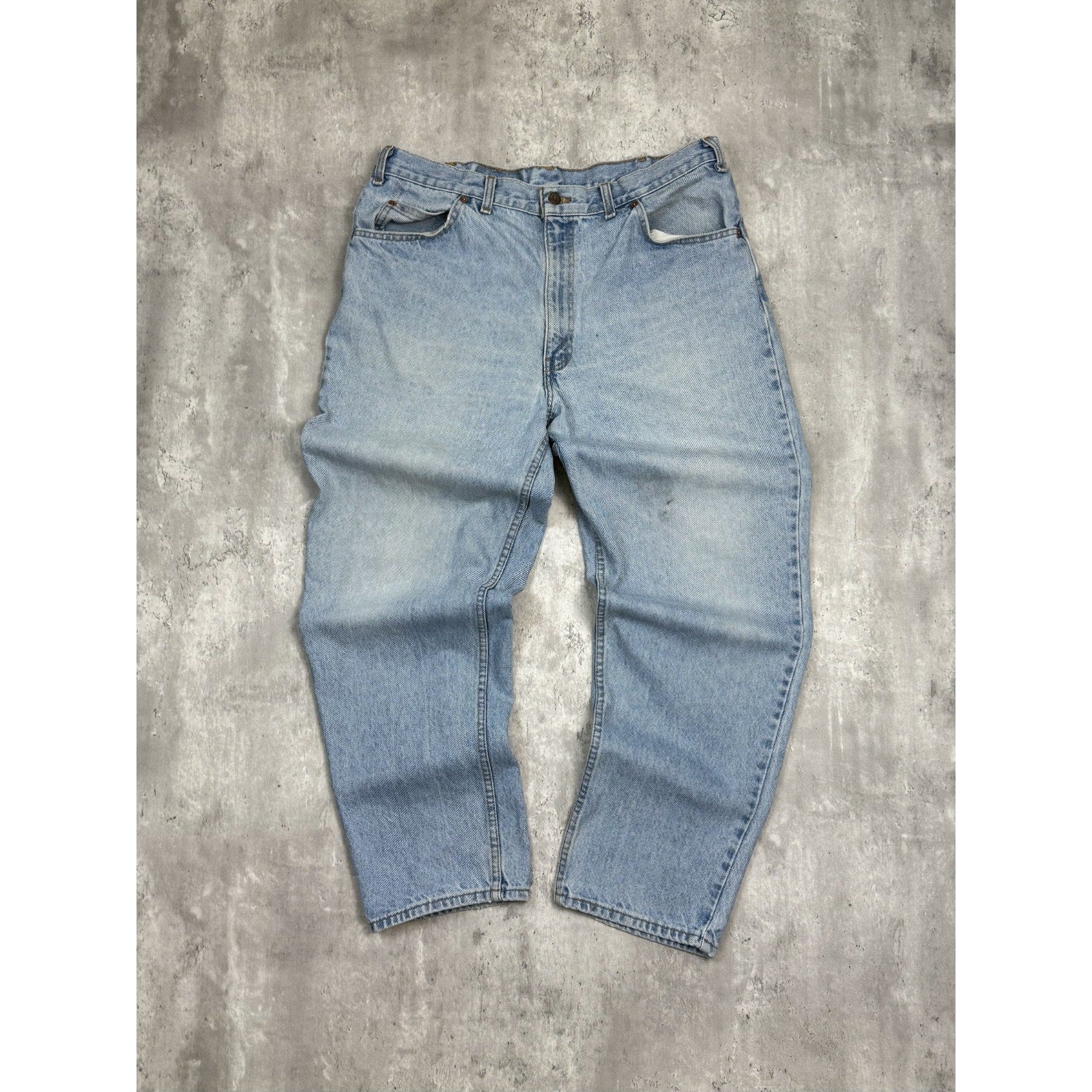Vintage 80s/90s Levis Orange Light Wash Denim Pants Size 38