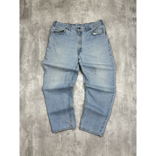 Vintage 80s/90s Levis Orange Light Wash Denim Pants Size 38