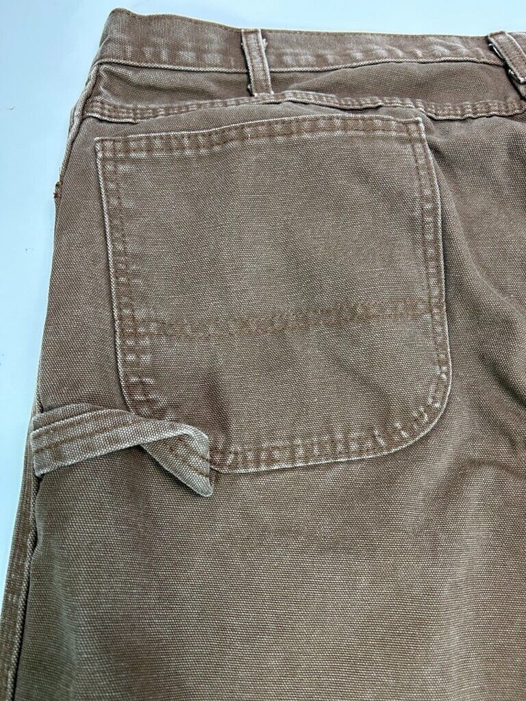 Dickies Canvas Work Wear Carpenter Pants Size 40W Brown