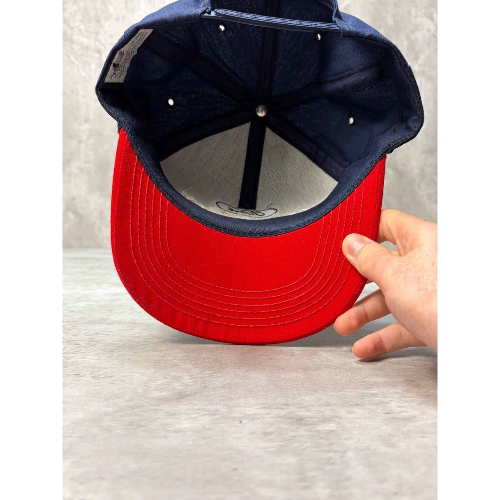 Vintage Ford Quality Care Racing Embroidered Spellout Snapback Hat OSFA