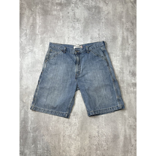 Vintage Levis Red Tab Medium Wash Workwear Carpenter Shorts Size 41 Blue
