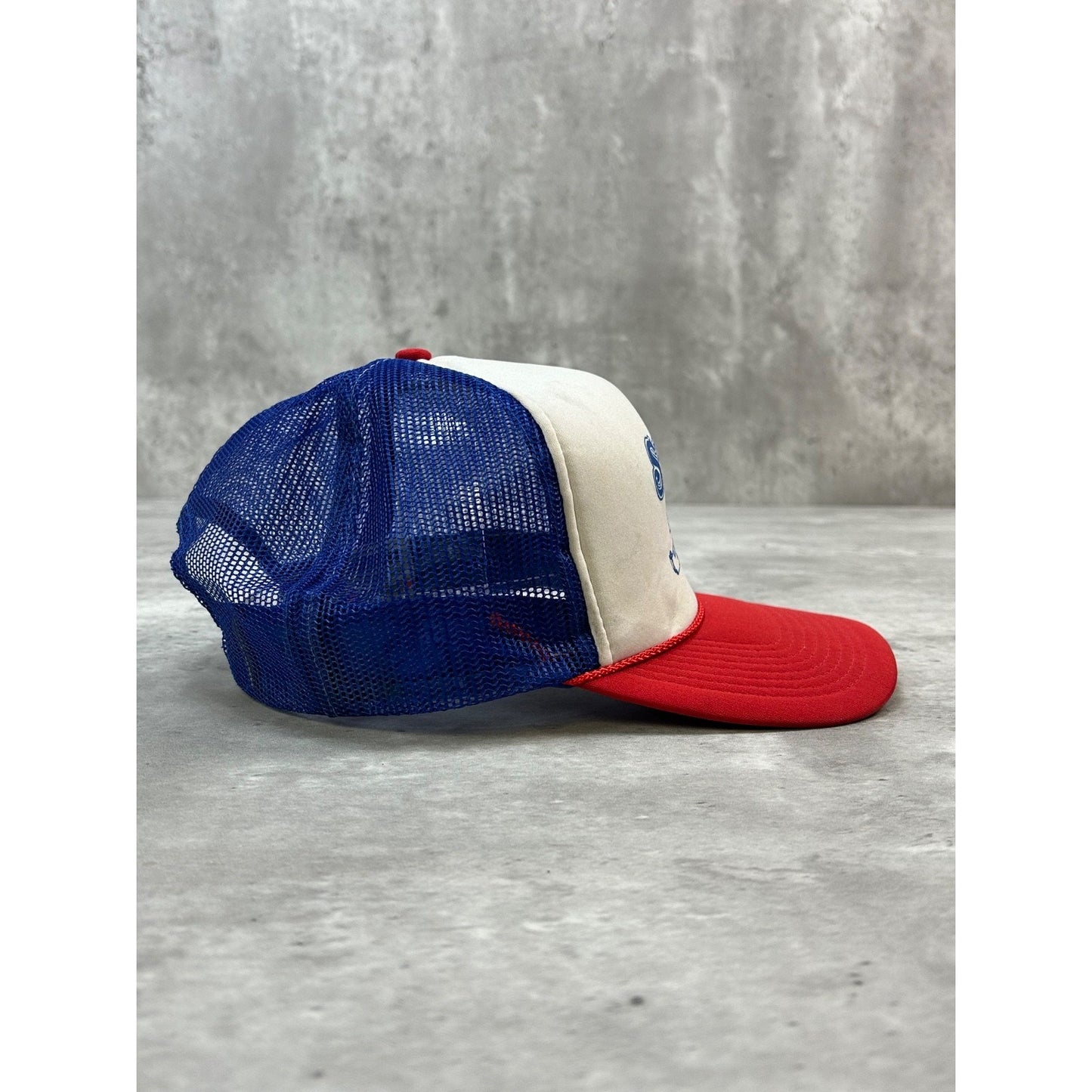 Vintage 90s Spankys Bar & Grill Graphic Spellout Trucker Snapback Hat OSFA