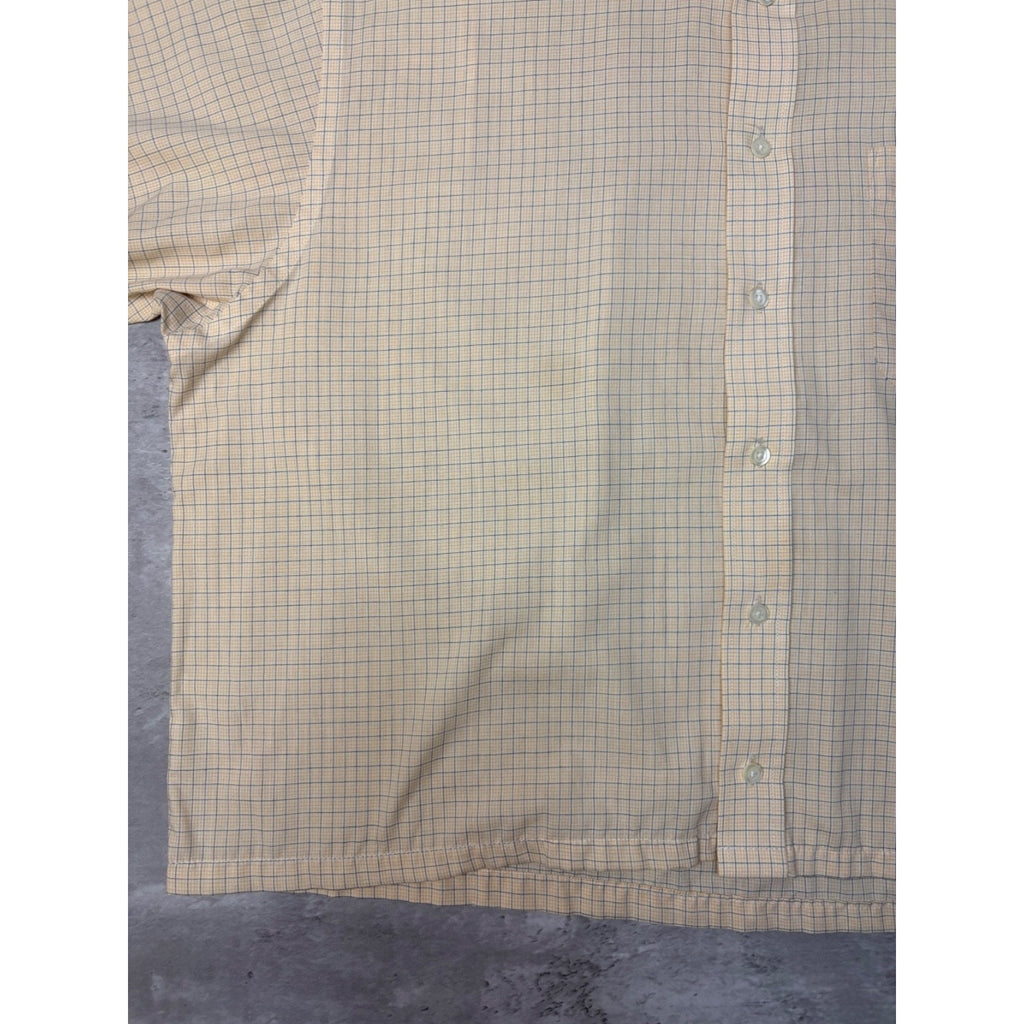 Croft & Barrow Plaid Single Pocket Reworked Cropped Button Up Shirt Size XL