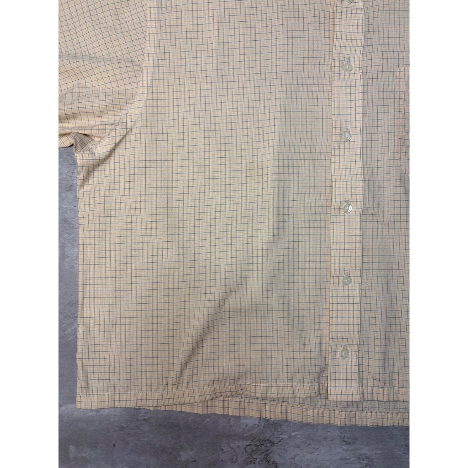 Croft & Barrow Plaid Single Pocket Reworked Cropped Button Up Shirt Size XL