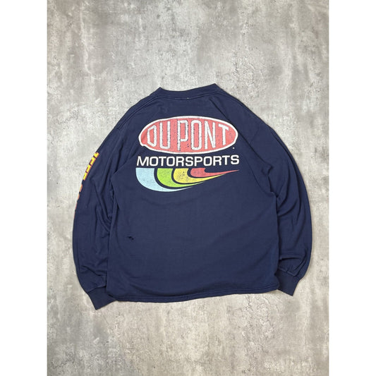 Vintage 90s Jeff Gordon #24 Nascar Dupont Graphic Long Sleeve T-Shirt Size XL
