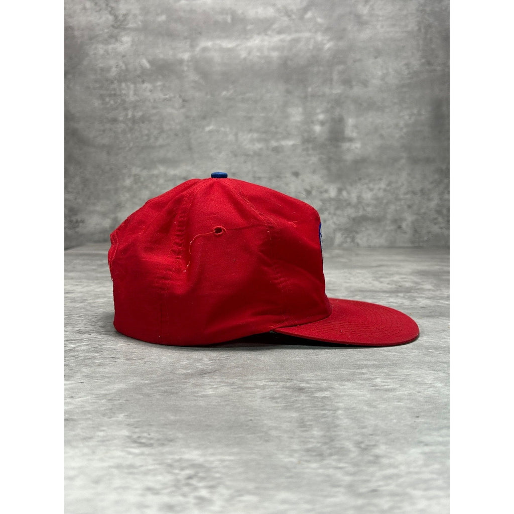 Vintage 90s Philadelphia 76ers NBA Embroidered Logo Basketball Snapback Hat OSFA